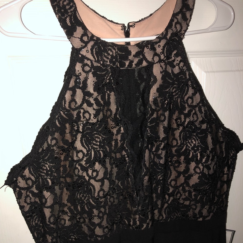 Black lace gown